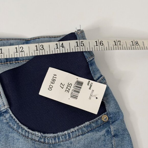 DL1961 NEW Patti Straight Maternity Jeans Size 27 DL Vintage Light Wash Ankle - Picture 7 of 12